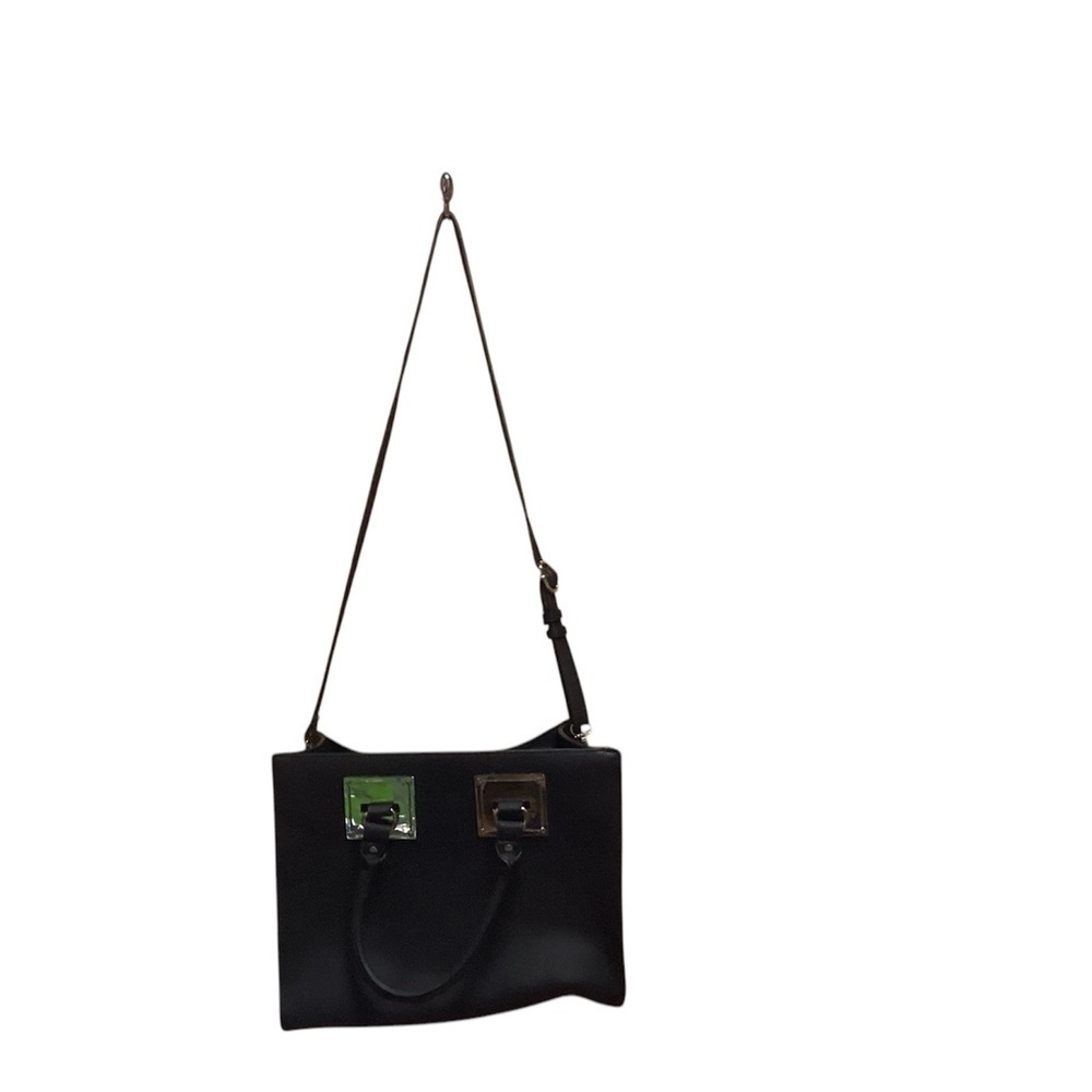 MADISON WEST BLACKK TOTE/COMPUTER BAG 14” x 11” GENTLY USED
